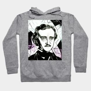 Edgar Allan Poe Black and White Portrait | Edgar Allan Poe Artwork 4 Hoodie